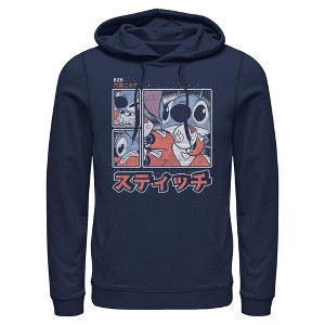 Men's Lilo & Stitch Comic Book Panels Pull Over Hoodie - 1 of 4