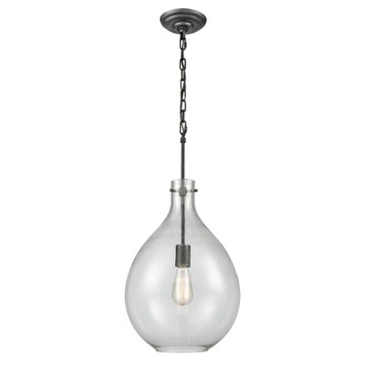 Elk Home Sunderland 1 - Light Pendant in  Silvered Graphite