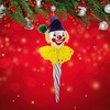 De Carlini Italian Ornaments 7.5 Inch Blue & Gold Icicle Clown Face Christmas Tree Ornament , Circus Italian Christmas Ornament (1PC) - 2 of 4