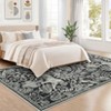 Forest Tiger Rugs Living Room Rug, Soft Washable Bedroom Rug, Low Pile Non-Slip Dining Room Home Office Carpet - 2 of 4