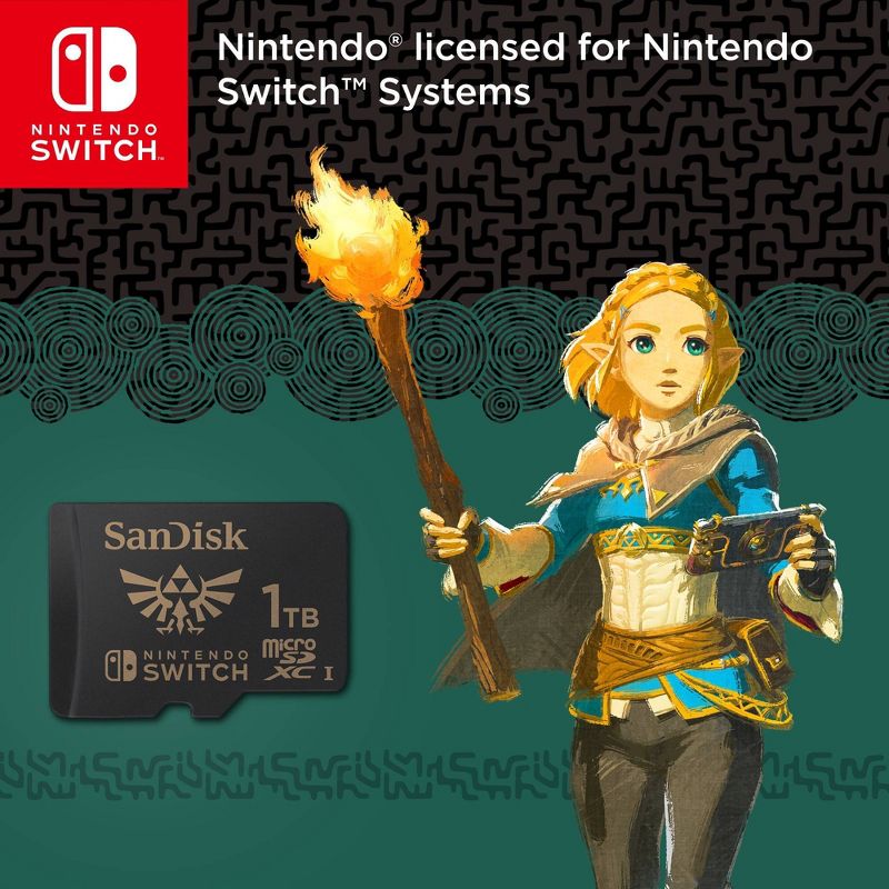 SanDisk 1TB microSDXC UHS-1 for Nintendo Switch Zelda, 5 of 6
