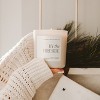Sweet Water Decor By the Fireside 15oz Tan Matte Jar Soy Candle - 2 of 3