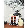 C&F Home 8" x 8" Witch Shoes Halloween Hooked Small Petite Throw Pillow - 3 of 4