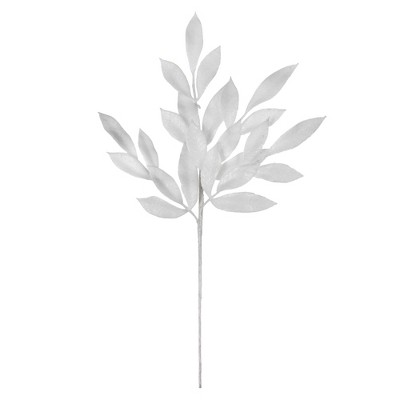 Vickerman 22" Glitter BayLeaf Artificial Christmas Spray