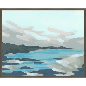 Amanti Art Cloudy Inlet II by June Erica Vess Wood Framed Wall Art Print - 1 of 4