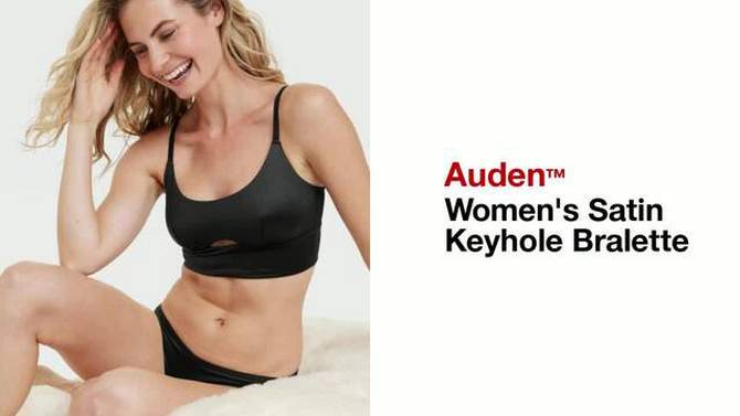 Women's Satin Keyhole Bralette - Auden™, 2 of 6, play video