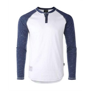 Men's 's Premium Space Dyed Long Sleeve Tee - ZIMEGO - 1 of 3