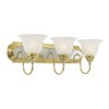 Livex Lighting Belmont 3 - Light Vanity in  Bronze/Polished Chrome - 3 of 4