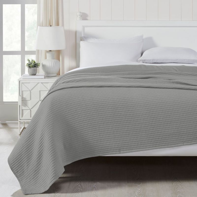 Modern Threads Thermal Waffle Weave Cotton Bed Blanket., 2 of 3