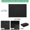 Unique Bargains Waterproof Felt Outdoor Storage Shed Flooring Mat Gray 1 Pc - 3 of 4