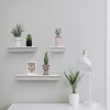 Syemin Decorative Wall Shelf Floating Shelves Wall Mounted Wood Shelves Hanging Shelf Storage Decor Floating Shelves Wall, White, 17.91"*3.94"*1.57" - 4 of 4
