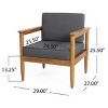 Unholstered Fabric Gavin Club Chair-Christopher Knight Home - 3 of 4