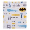 Warner Brothers Batman The Caped Crusader Navy, Gray, and Yellow Bat-Signal 4 Piece Toddler Bed Set - 4 of 4