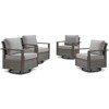 Buenhomino Outdoor Swivel Patio Chairs Set of 4, Wicker Swivel Outdoor Chairs Set of 4, 4 Piece Furniture Set for Porch, Deck, Sunroom, Yard, Poolside - 2 of 4
