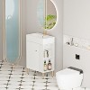 Dexmalle 21.6"Open-shelving Bathroom Vanity with Ceramic Sink and Soft-Closing Door - 2 of 4