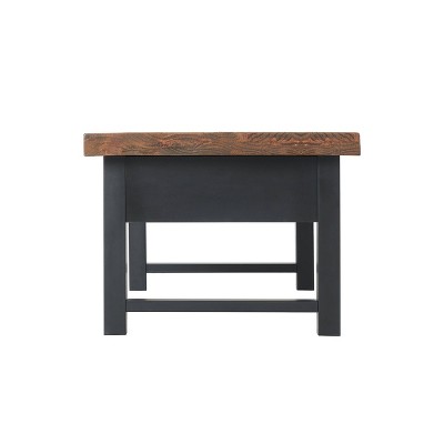 Pomona Rustic Natural Rectangular Lift-Top Coffee Table with Storage