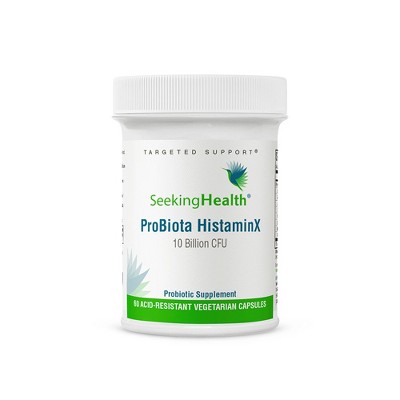 Seeking Health ProBiota HistaminX - 10 Billion CFU Low-Histamine Probiotic Supplement, Vegan & Vegetarian (60 Capsules)