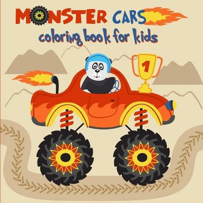 Monster cars coloring book for kids - by  Moty M Publisher (Paperback)