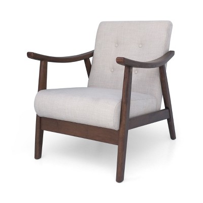 NicBex Polyester Accent Chair,Upholstered Living Room Chairs with Mid-Height Backrest,Mid-Century Modern Arm Chair,Accent Chairs for Living Room