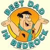 Men's The Flintstones Father's Day Fred Flintstone Best Dad T-Shirt - 2 of 4