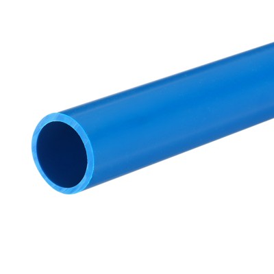 Unique Bargains Water Plumb DIY Crafts High Impact Rigid Round Pipes 8" Length ID 0.83" OD 0.98" Blue