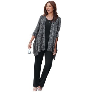 Catherines Seasonless Cascade Duster - 1 of 4