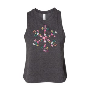 Women's - Barbie - Holiday & Christmas Graphic Racerback Tank - 1 of 3