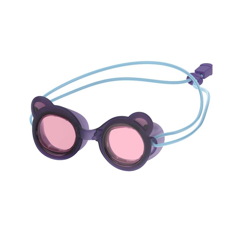 Speedo Kids&#39; Sunny Vibes Gummy Bear Swim Goggles - Purple/Vermillion, 1 of 5