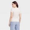 Women's Short Sleeve Ribbed T-Shirt - A New Day™ - 2 of 4