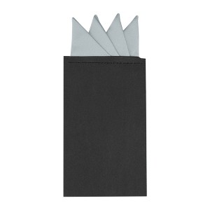 INSPIRE CHIC Men's Solid Triangles Pre-Folded Pocket Squares on Card - 1 of 4