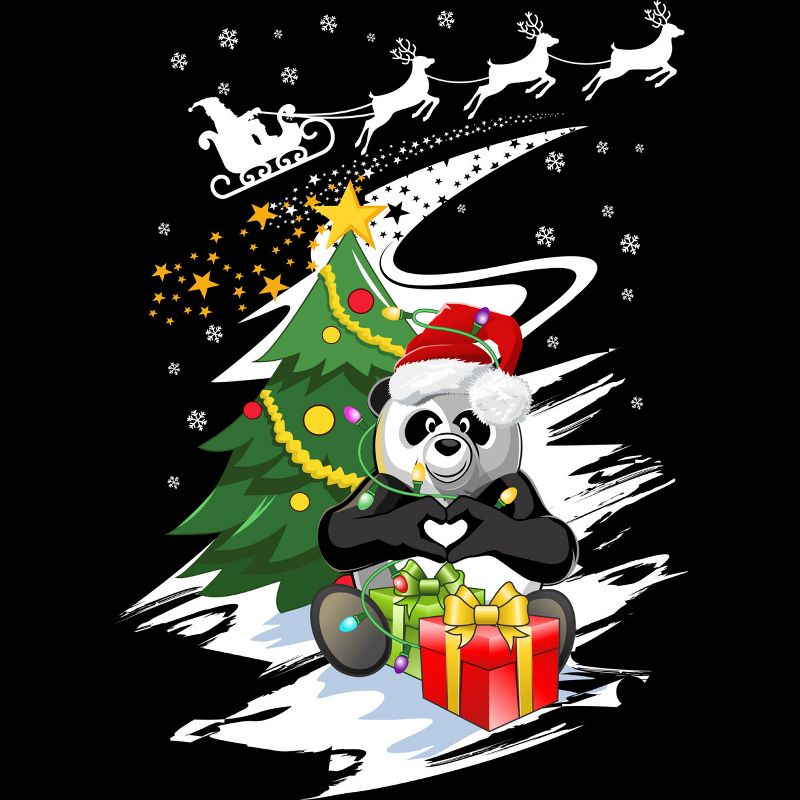 Junior's Design By Humans Christmas T-shirt By CrystalHawk T-Shirt, 2 of 4