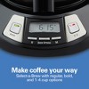 Hamilton Beach 12 Cup Programmable Coffee Maker - Black - 46290: Drip Coffee Machine, Nonstick Hot Plate, Brew Pause - 3 of 4