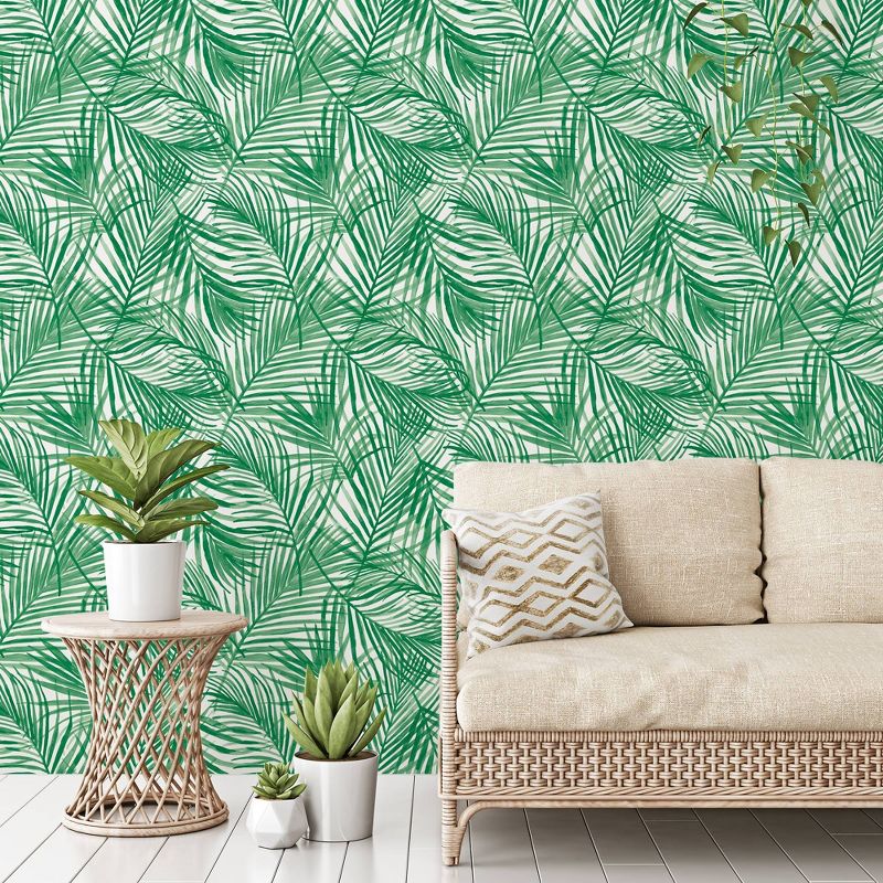 Tropical Peel &#38; Stick Wallpaper Green - Opalhouse&#8482;, 6 of 14