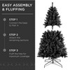 Best Choice Products Artificial Full Black Christmas Tree Holiday Decoration - 4 of 4