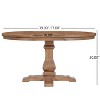 Christopher Knight Home Castner Rustic Wood Expandable Oval Dining Table - 3 of 4