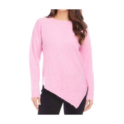 Women's Asymmetric Hem Sweater - Karen Kane