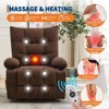 Power Lift Recliner Chair for Elderly with Massage and Heat, Oversized Swivel Rocker Recliner with Soft Padded Upholstery, Side Pocket & Cup Holders - 4 of 4