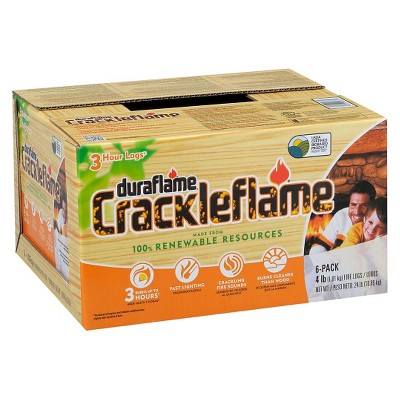 DURAFLAME 6pk 4lb Crackleflame Firelogs – Target Inventory Checker –  BrickSeek