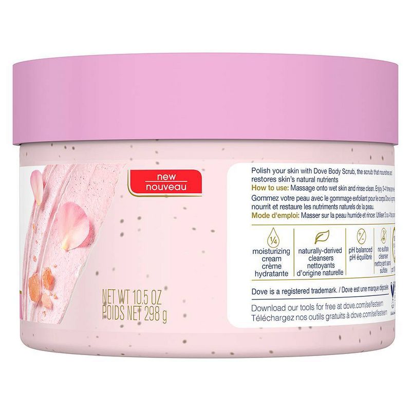 Dove Beauty Himalayan Salt &#38; Rose Oil Body Scrub - 10.5oz, 6 of 11