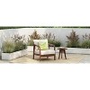 Okak 16" Boho Outdoor Accent Chair Acacia Club Chair with Woven Back,Set of 1/2,Patio Lounge Armchair for Porch,Garden,Backyard,400lbs Max - 3 of 4