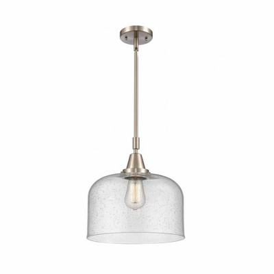 Bell - 1 Light Stem Hung Mini Pendant In Industrial Style-14.13 Inches Tall and 12 Inches Wide