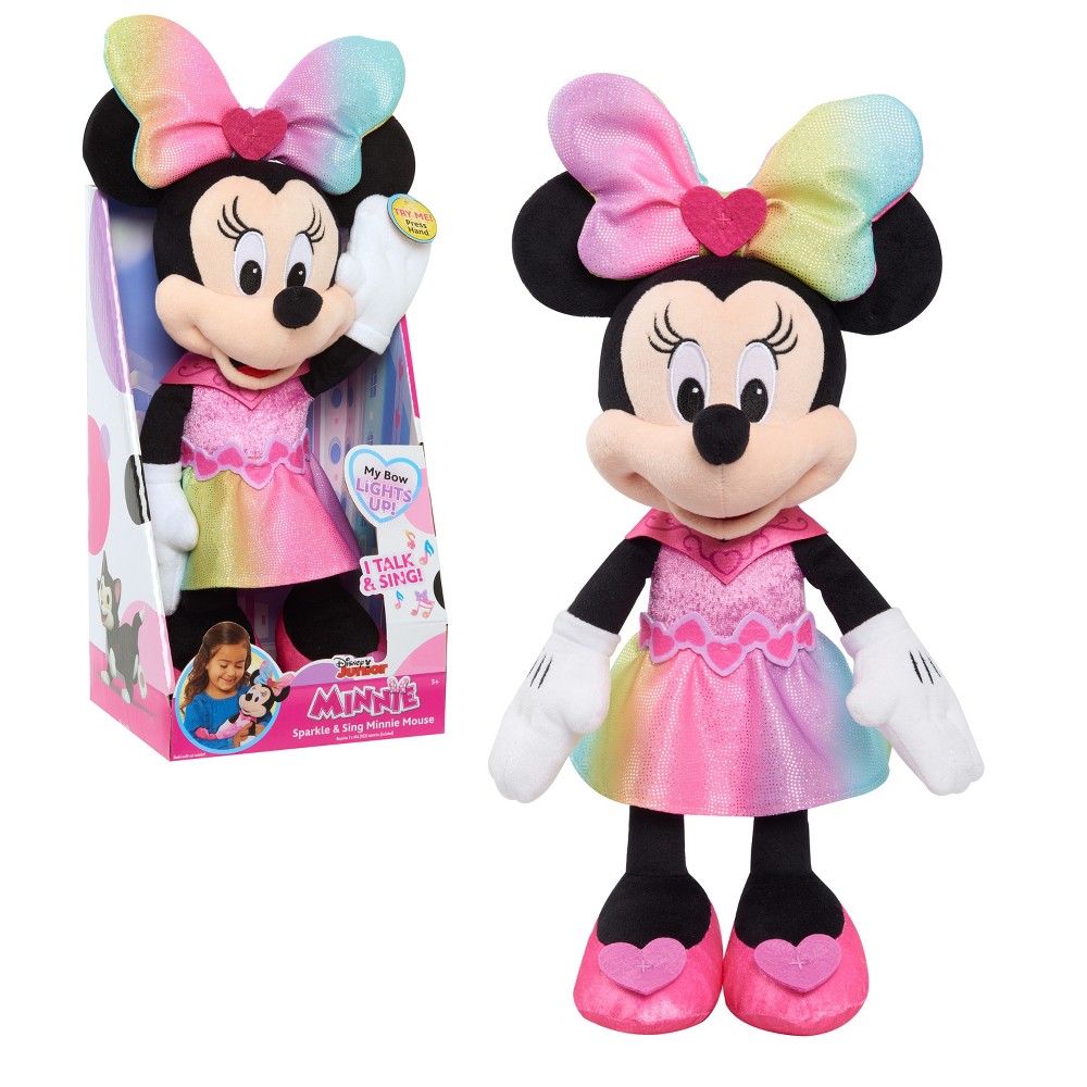 Photos - Soft Toy Disney Junior Sparkle & Sing Minnie Mouse Plush