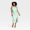 Women's Ruffle Sleeve Satin Maxi Dress - A New Day™ - 3 of 3