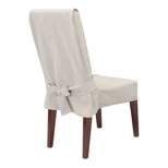 Farmhouse Basketweave Dining Room Chair Slipcover - Sure Fit