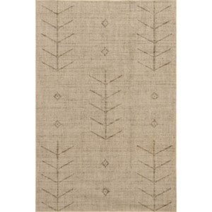 Nuloom Lori Arrow Easy Jute Machine Washable Area Rug, 5' x 8', Natural - 1 of 4