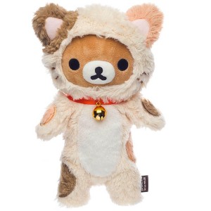 Rilakkuma San-X Original In A Fluffy Huggable Cat Costume - 1 of 4