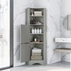 NicBex 61.02 Inch Corner Storage Cabinet,Tall Bathroom Storage Cabinet with Open Shelves and Doors for Living Room,Office - 2 of 4