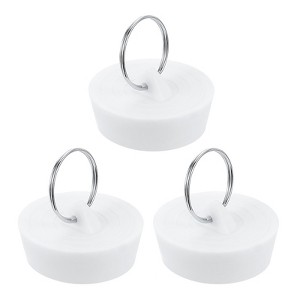 Unique Bargains Bathroom Kitchen Laundry Rubber Hanging Ring Sink Bathtub Drain Stoppers - 1 of 4