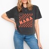 Simply Sage Market S.W.Smiley Mama Checkerboard Smiley Face Boxy Crop Top - 2 of 4
