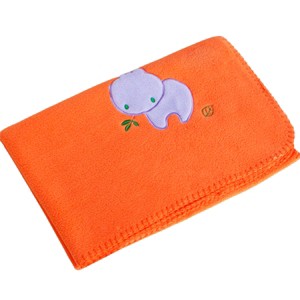 Slickblue Embroidered Coral Fleece Throw Blanket for Kids - Soft & Cozy, 29.5" x 39.4", Multiple Design & Color Options - 1 of 2
